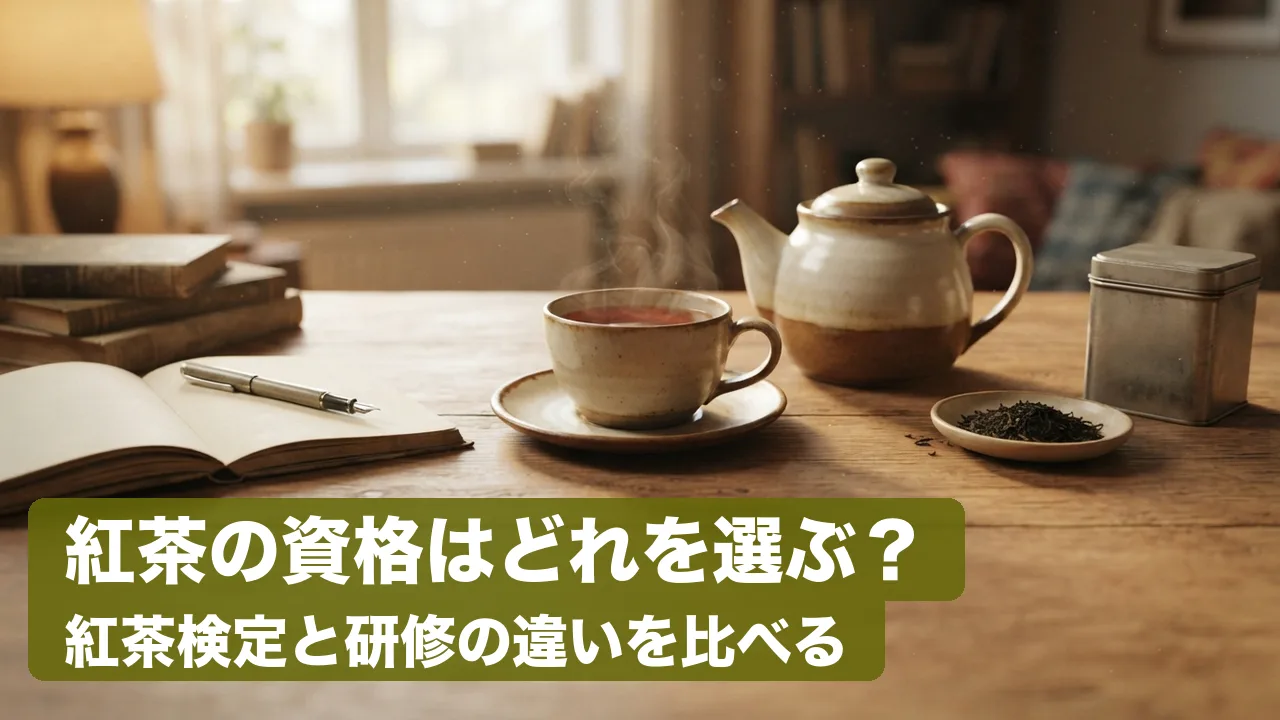 紅茶の資格はどれを選ぶ？紅茶検定と研修の違いを比べる